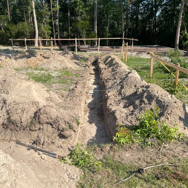 Utility trench digging for new construction Holly Ridge North Carolina