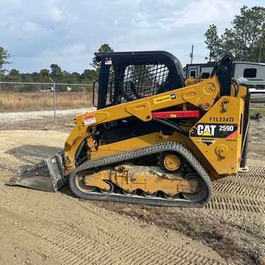 Excavation equipment clearing land in Holly Ridge NC