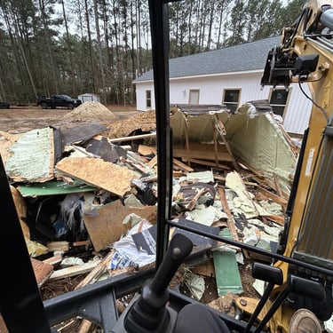 Land clearing before and after – D-Low's Excavation