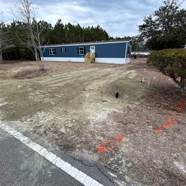 Site preparation and grading services D-Low's Excavation Holly Ridge