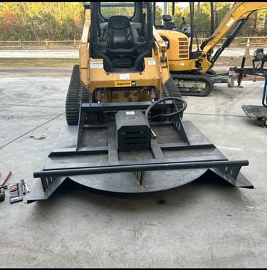 Excavation equipment clearing land in Holly Ridge NC