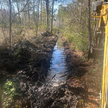 Utility trench digging for new construction Holly Ridge North Carolina