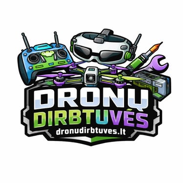 Dronų dirbtuvės logo