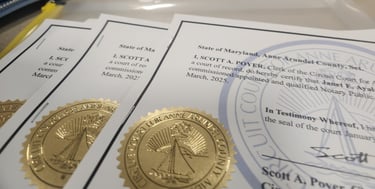 Servicio de apostilla en maryland, DC y Virginia