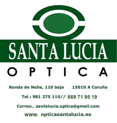 Gafas graduadas, Gafas progresivas, Lentes de contacto, Líquido de lentillas logo