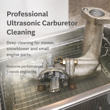 Professional Carburetor & Parts Cleaning Using Heated Ultrasonic Technology
