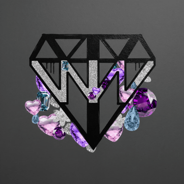 logo WANNATAG bijoux éphémères diamant pierres colorées tendance