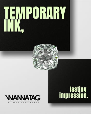 bijoux éphémères WANNATAG encre temporaire tatouage tendance
