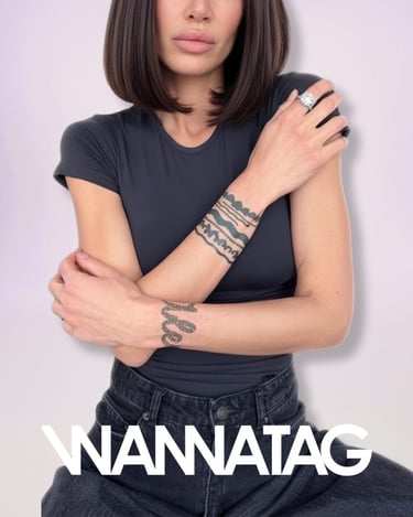 tatouage éphémère bracelet avant-bras accessoire mode tendance WANNATAG