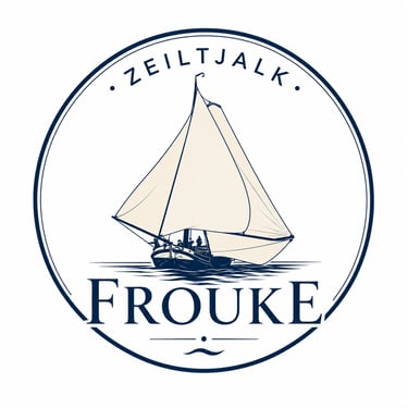 Zeiltjalk uit 1893, compleet gerenoveerde tjalk. logo
