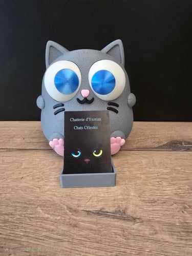 figurine 3d d'un chat mignon