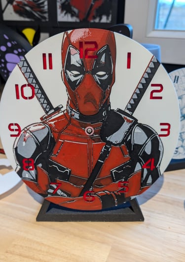 horloge personnalisée de Deadpool