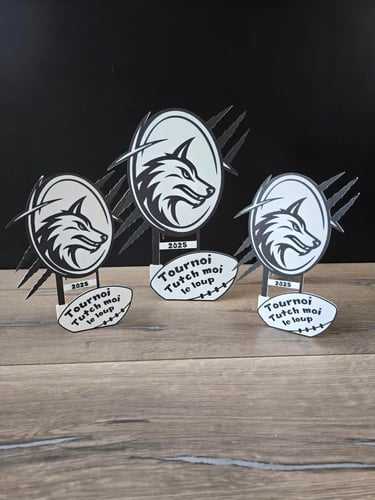 trophées pour un tournoi en impression 3d