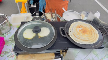 Spot idli and dosa served by Aroha Dosas at Pukekohe Farmers Market