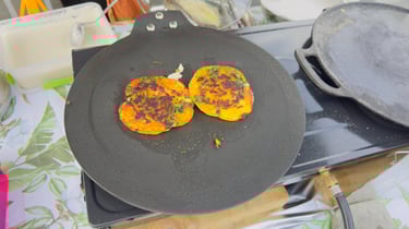 Spot idli being freshly prepared by Aroha Dosas at Pukekohe Farmers Market