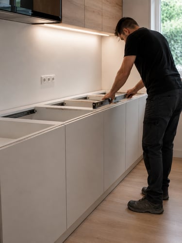 Pose de cuisine et finitions techniques