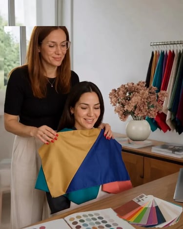 Servicio de colores personales para descubrir la paleta que armoniza con cada mujer
