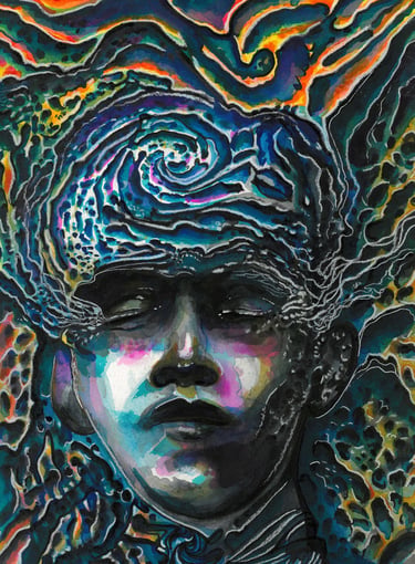 New Creation in Christ - Acrylic ink on 600gsm cold press Arches Paper