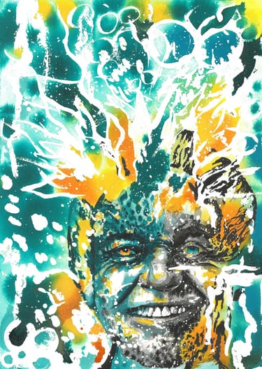 Fools Die for Lack of Sense - Acrylic ink on 600gsm cold press Arches Paper