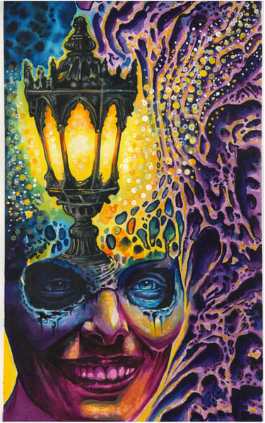 Light of The World - Acrylic ink on 600gsm cold press Arches Paper