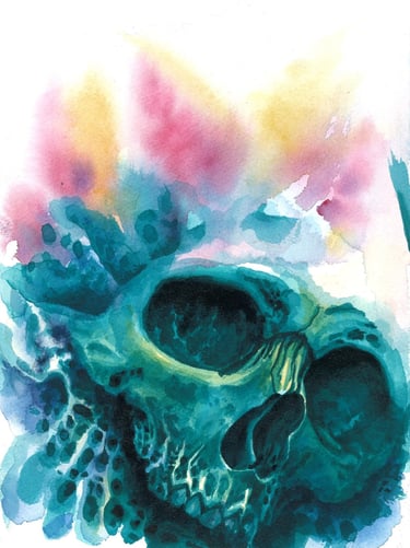 All Fall Short - Acrylic ink / watercolor on 600gsm cold press Arches Paper