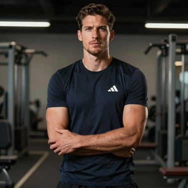 Dynamic photo of an athlete engaging with a brand ambassador at a sports event.