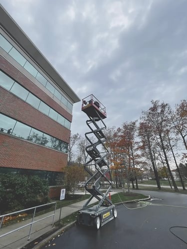 Professional pressure washing services in Rye, NH for driveways, walkways, and waterfront properties
