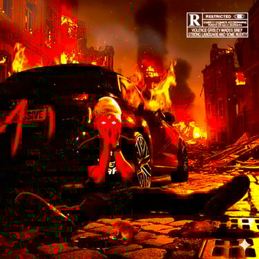 Pochette de Pressure999, single Trap Metal de Dodji Rappeur FR Eastsyde