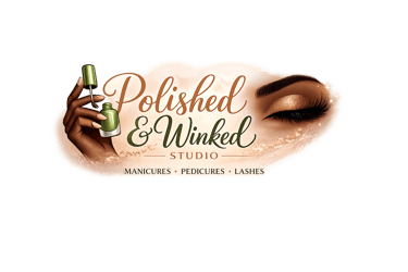 Polished and Winked Studio logo