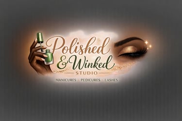 Polished and Winked Studio logo