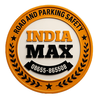 INDIA MAX-Speed Breaker, Convex Mirror , Safety Signages, Boom Barrier, Road Marking logo