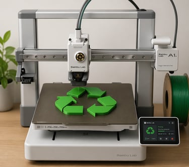 Imprimante 3D fabriquant des pièces en PLA pour des inserts de jeux de société