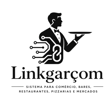 O Link Garçom é um sistema completo para restaurantes, bares, lanchonetes, pizzarias e estabelecimentos , lojas ,food service, desenvolvido para facilitar o atendimento, aumentar a organização e melhorar o controle do negócio. logo
