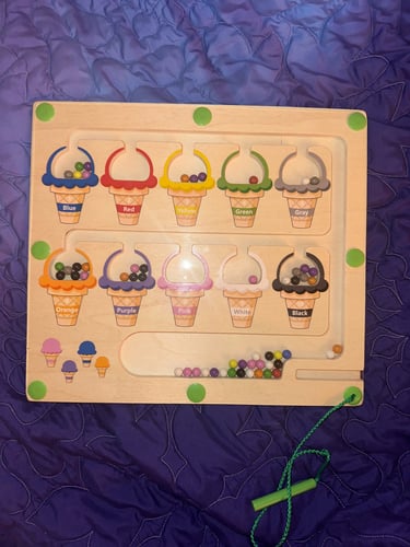 Magnetic Maze: Color Sorting for Kids