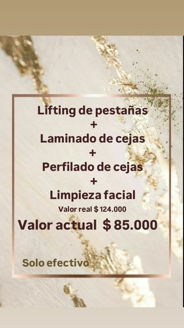 Promo Pestaña y Cejas , limpieza Facial