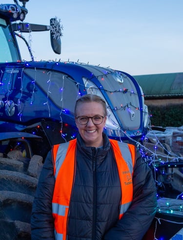 Liz Quickenden Suffolk Tractor Light Parade East Suffolk - Reason Marketing Marketing Consultant