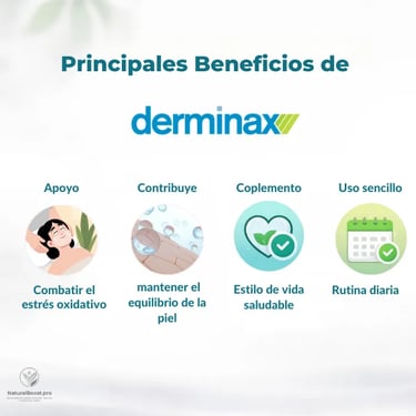 beneficios complemento derminax cuidado piel