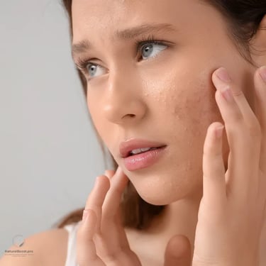 piel con tendencia al acne en rostro