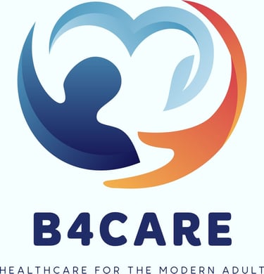 B4CARE. Modern Healthcare for the Modern Adult logo