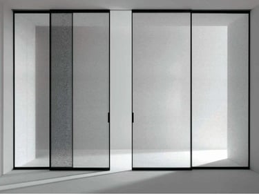 Instalación de puertas corredizas en vidrio templado