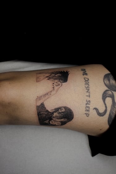 Tatouage Manga de Naruto réalisé par Margot Dubs Tattoo