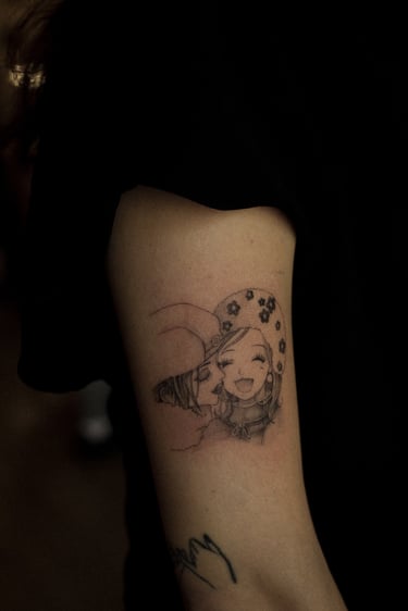 Tatouage Manga de Nana réalisé par Margot Dubs Tattoo