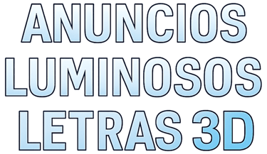 Anuncios Luminosos Letras 3D logo