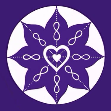 Cosmic Heart Mandala logo