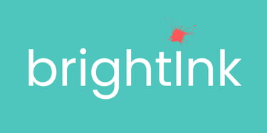BrightInk - druk 3d, druk ścienny UV logo