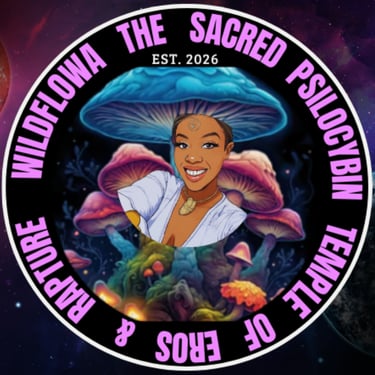 WILDFLOWA THE SACRED PSILOCYBIN TEMPLE OF EROS AND RAPTURE logo