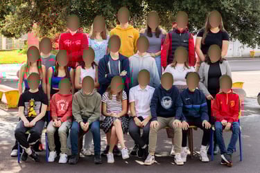 Photo de classe au collège