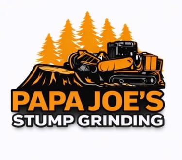 Papa Joe’s Stump Grinding logo