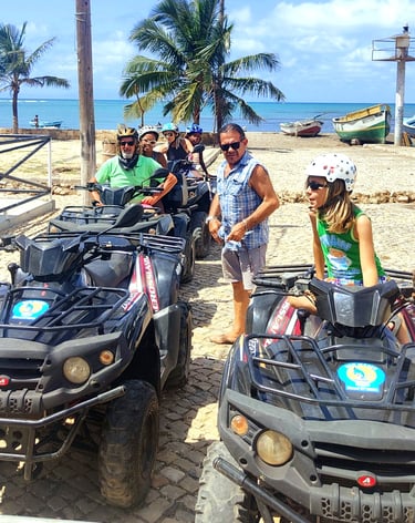 Noleggio quad sull’Isola di Maio con vista sull’oceano: un’avventura autentica tra sentieri sterrati