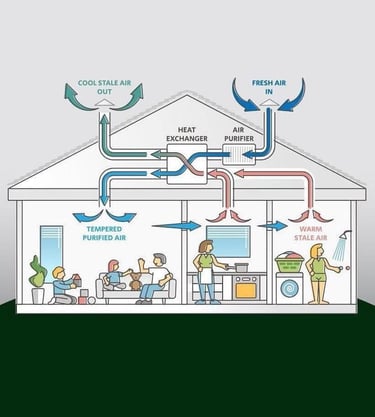 MVHR system diagram